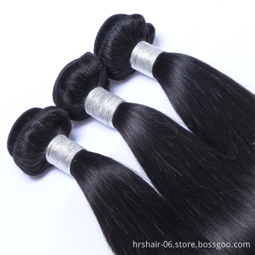 Wholesale 100% Unprocessed virgin cuticle aligned  brazilian hair bone straight human hair extensions.